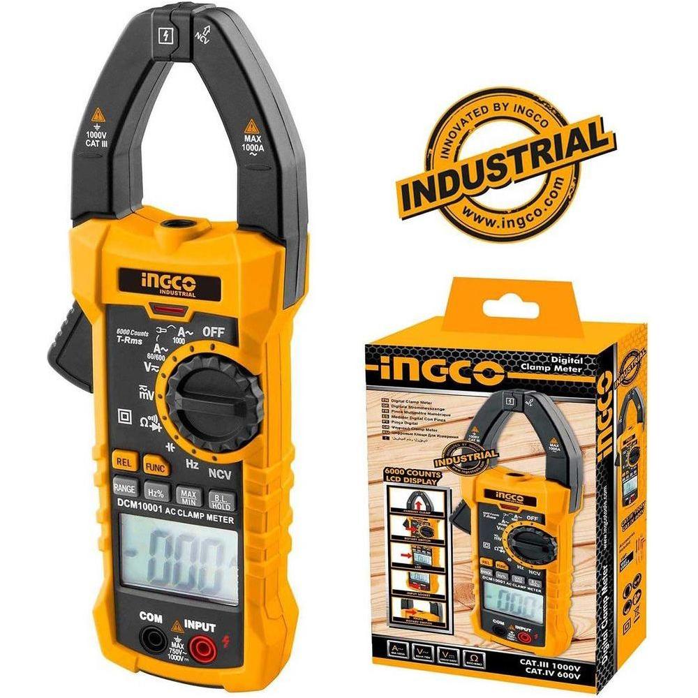 Ingco DCM10001 Digital Clamp Meter 6000counts - KHM Megatools Corp. Main image