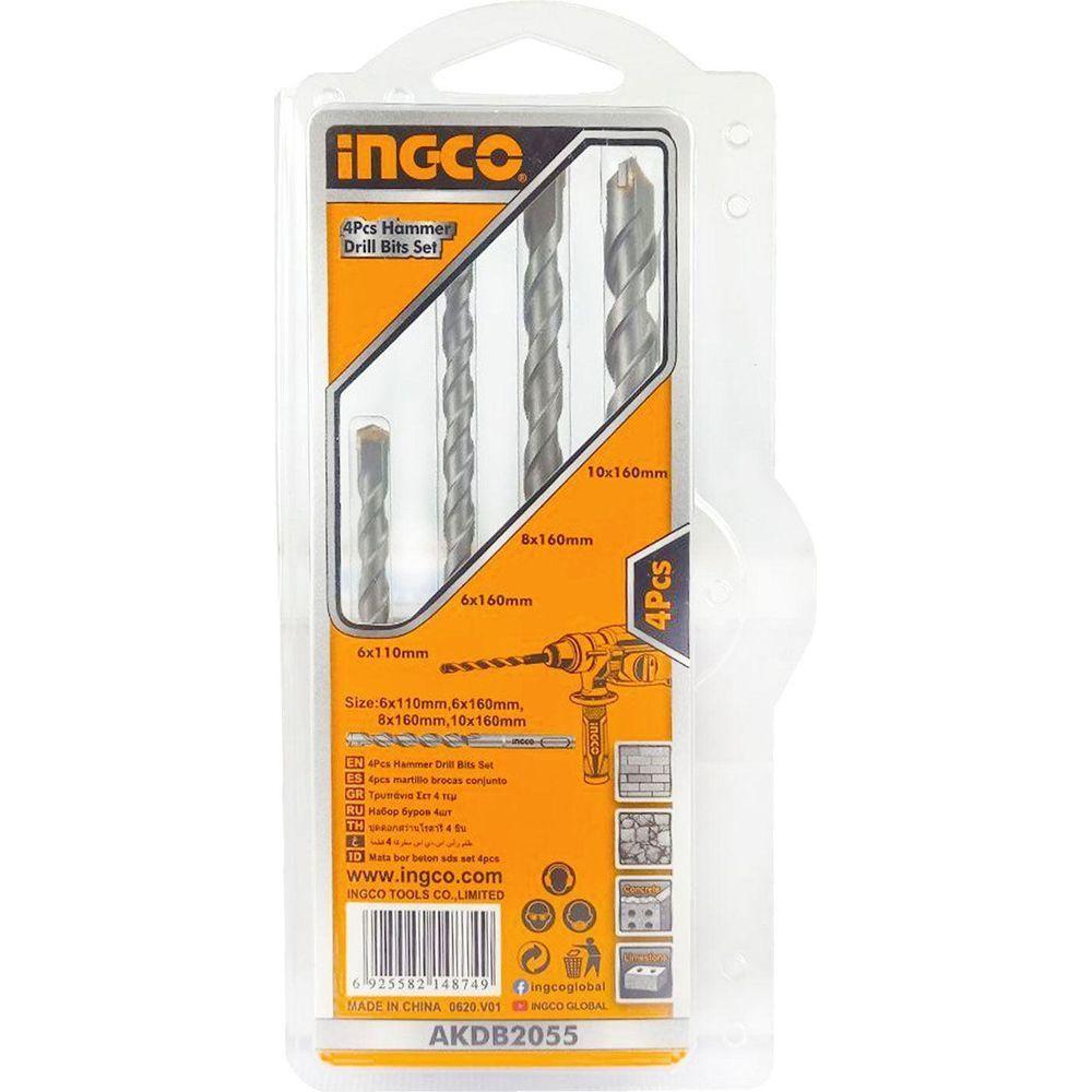 Ingco AKDB2055 4pcs SDS-plus Drill Bit Set - KHM Megatools Corp. Main image