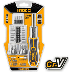 Ingco HKSDB0248 24pcs Interchangeable Screwdriver Set - KHM Megatools Corp.