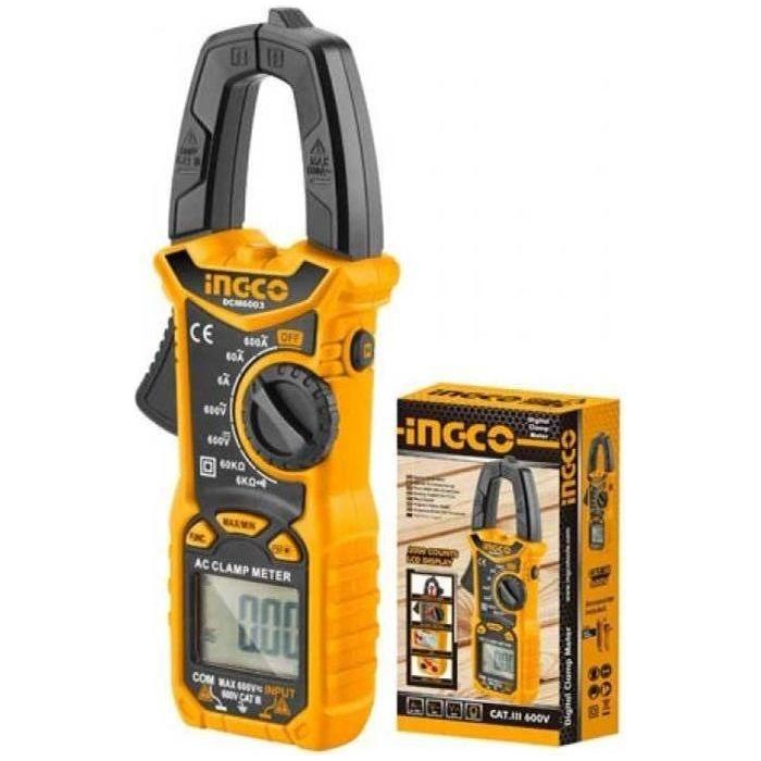 Ingco DCM6003 Digital AC Clamp meter 6000 Counts - KHM Megatools Corp. Main image