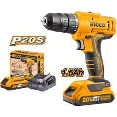 Ingco CDLI20011 20V Cordless Li-Ion Cordless Drill 20V SS - KHM Megatools Corp.