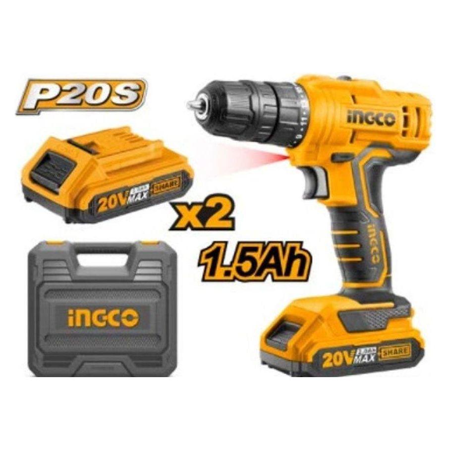 Ingco CDLI20012 20V Cordless Li-Ion Drill 20V SS - KHM Megatools Corp. Main image