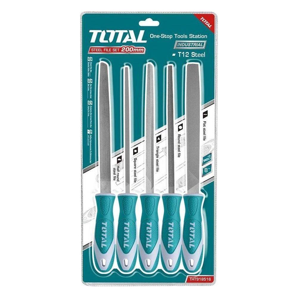Total THT918516 5pcs Steel File Set with Handle | Total by KHM Megatools Corp. Main image