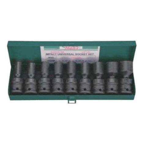 Hans 846020-9M 1/2" Dr.  9pcs Impact Socket Wrench Set 6pts | Hans by KHM Megatools Corp.