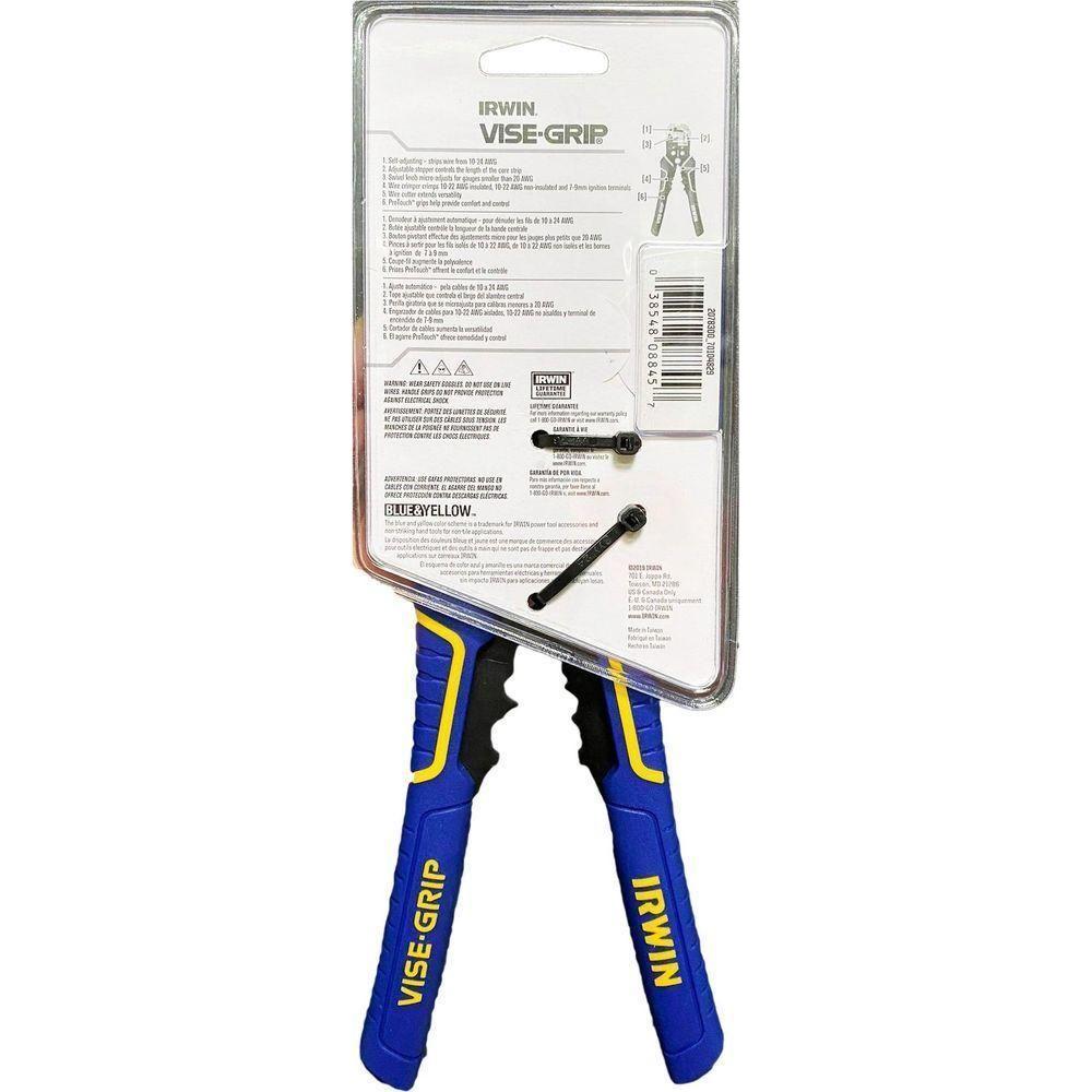 Irwin Self-Adjusting Wire Stripper 8" | Irwin by KHM Megatools Corp.