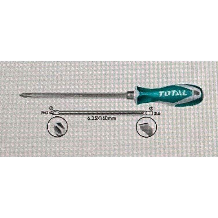 Total THT250206 2 In 1 Screwdriver Set (6.35x160mm) - KHM Megatools Corp. Main image