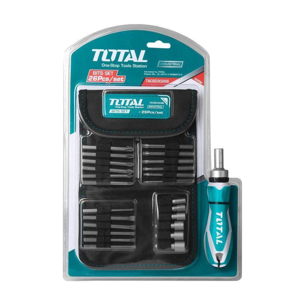 Total TACSD30266 26pcs Ratchet Screwdriver Set | Total by KHM Megatools Corp. Main image