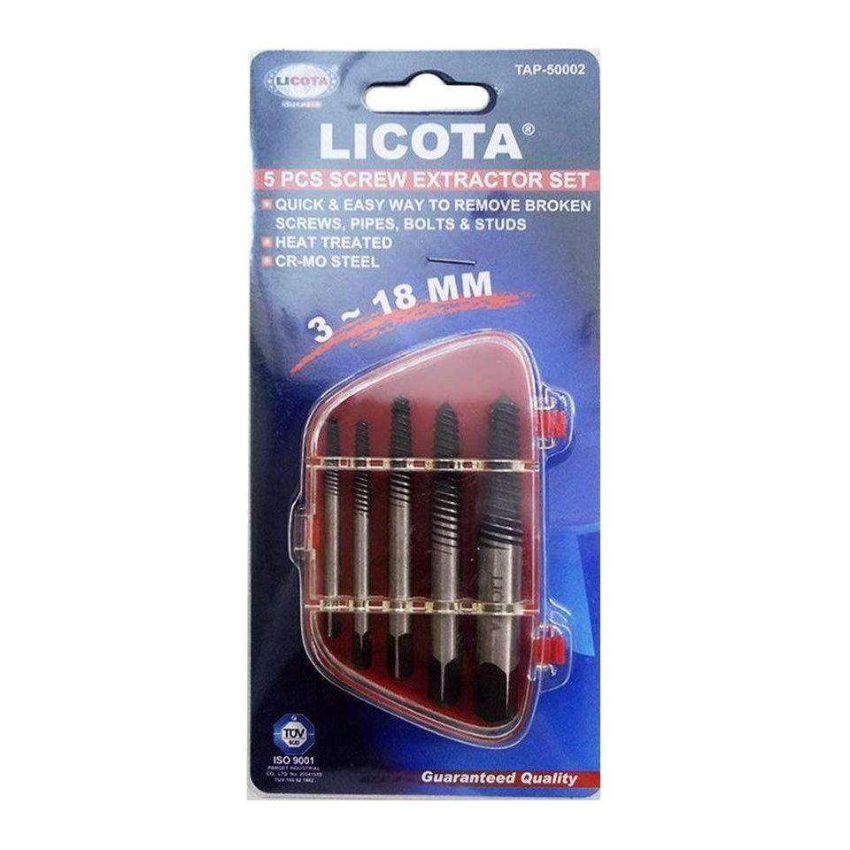 Licota TAP-50002 5pcs Screw Extractor Set | Licota by KHM Megatools Corp. Main image