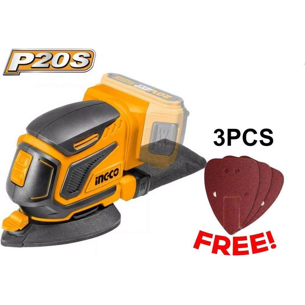 Ingco CDSLI2051 20V Cordless Li-Ion Palm Sander 20V - KHM Megatools Corp. Main image