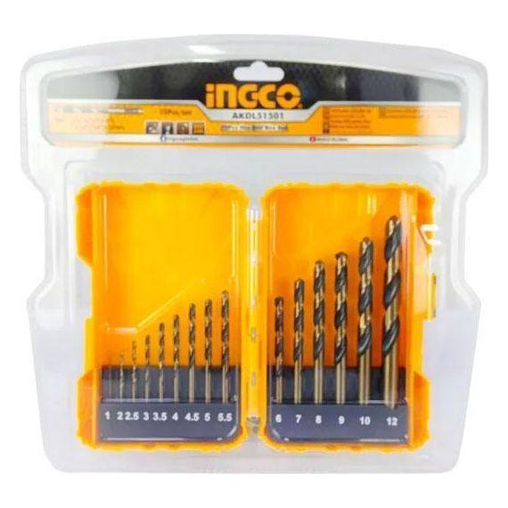 Ingco AKDL51501 15pcs HSS Drill Bit Set 1MM - 10MM - KHM Megatools Corp. Main image