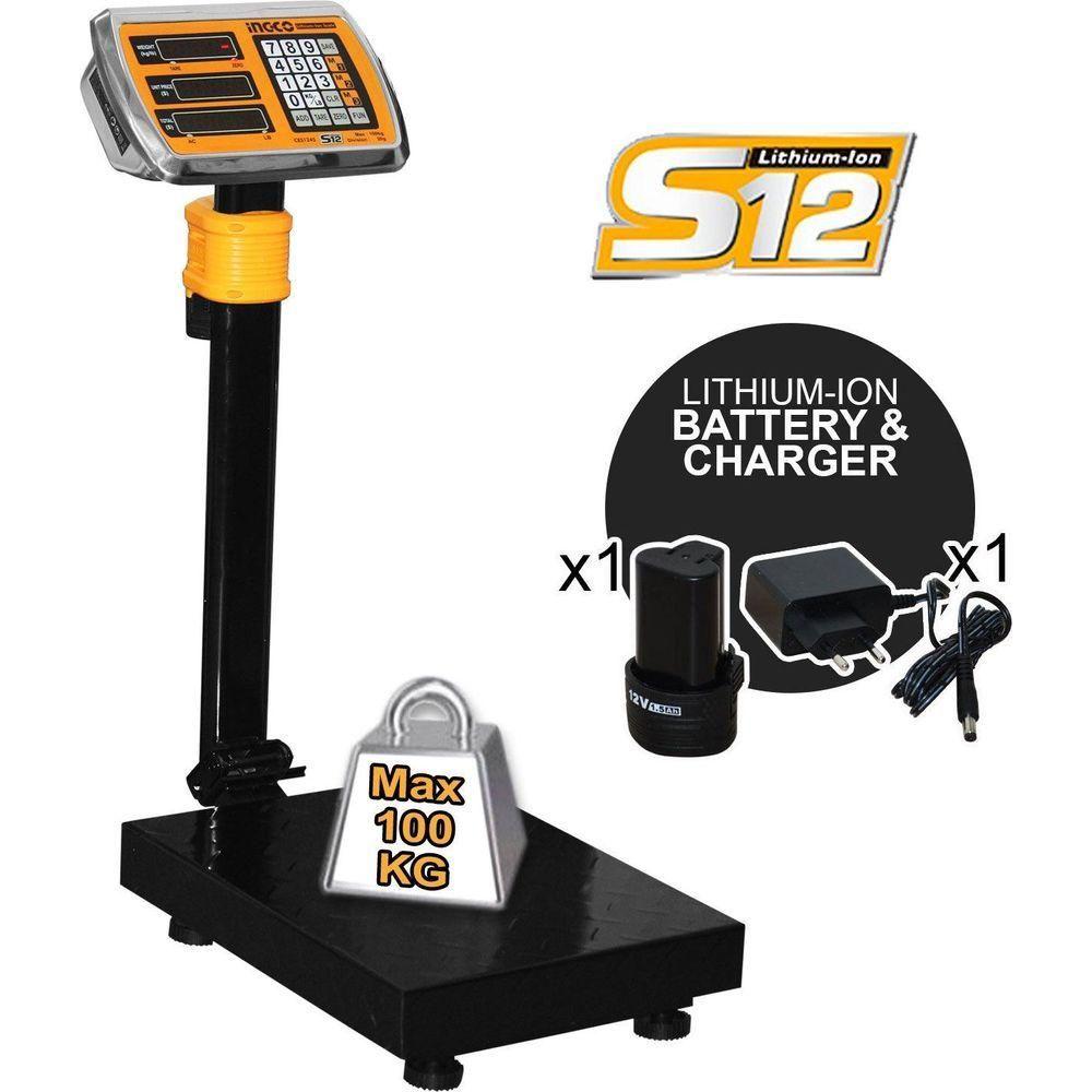 Ingco CES1245 12V Cordless Weighing Scale 12V - KHM Megatools Corp. Main image