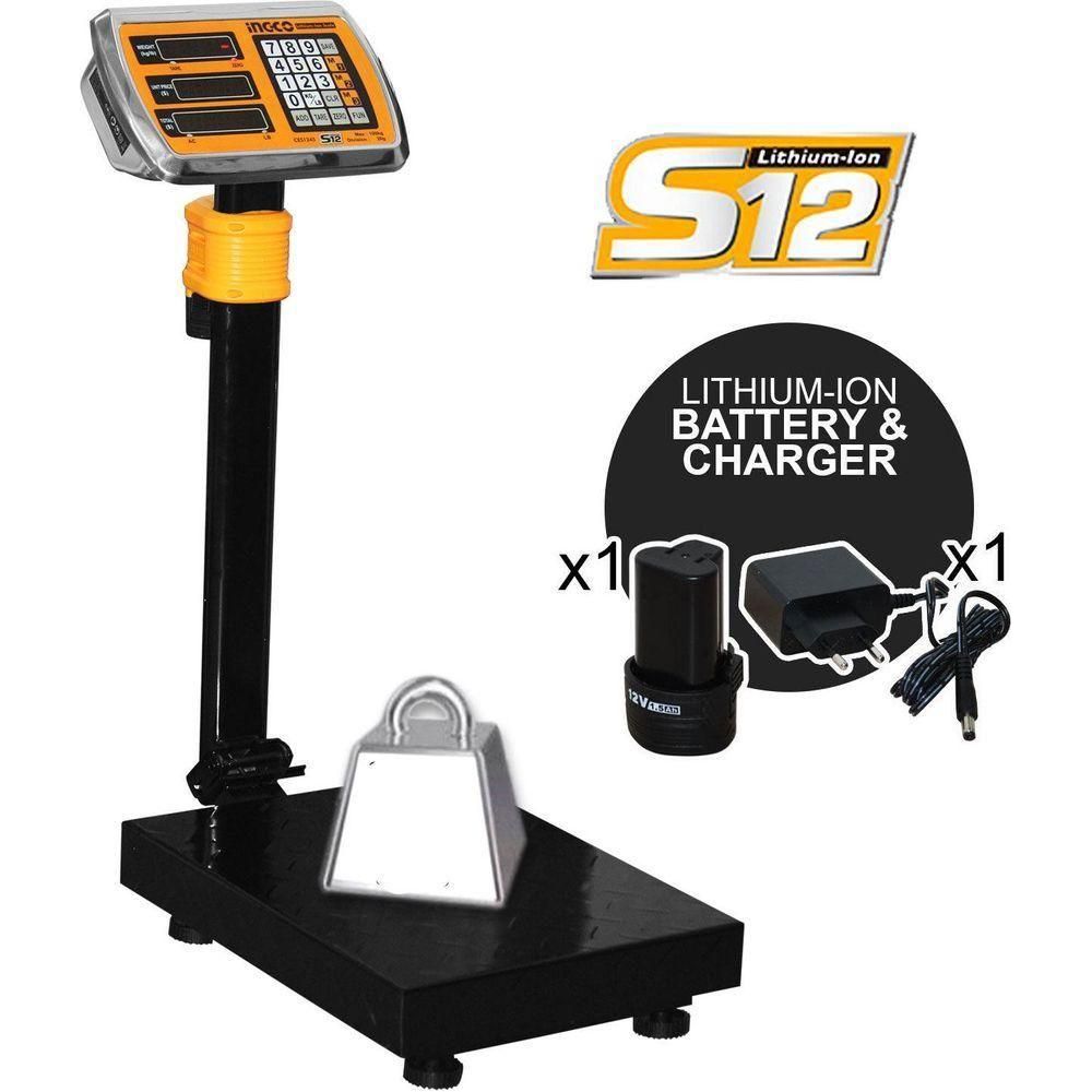 Ingco CES1267 12V Cordless Weighing Scale 12V - KHM Megatools Corp. Main image