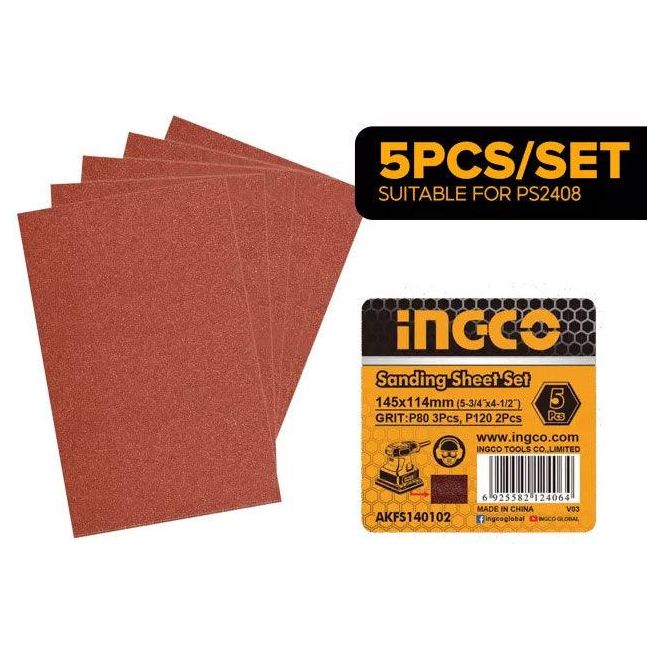 Ingco AKFS140102 Sanding Sheet Set for PS2408 - KHM Megatools Corp.