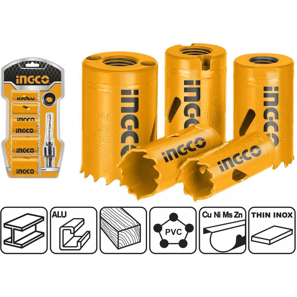 Ingco AKH0071 Bi-Metal Hole Saw Set - KHM Megatools Corp.