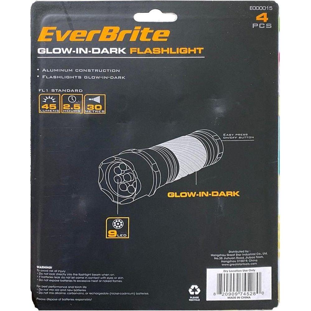 Everbrite E000015 4pcs Glow in the Dark Flashlight Set (45 lumens | 30 m) Secondary image