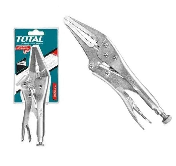 Total THT19902 Vise Grip Long Nose Locking Pliers 9" | Total by KHM Megatools Corp.