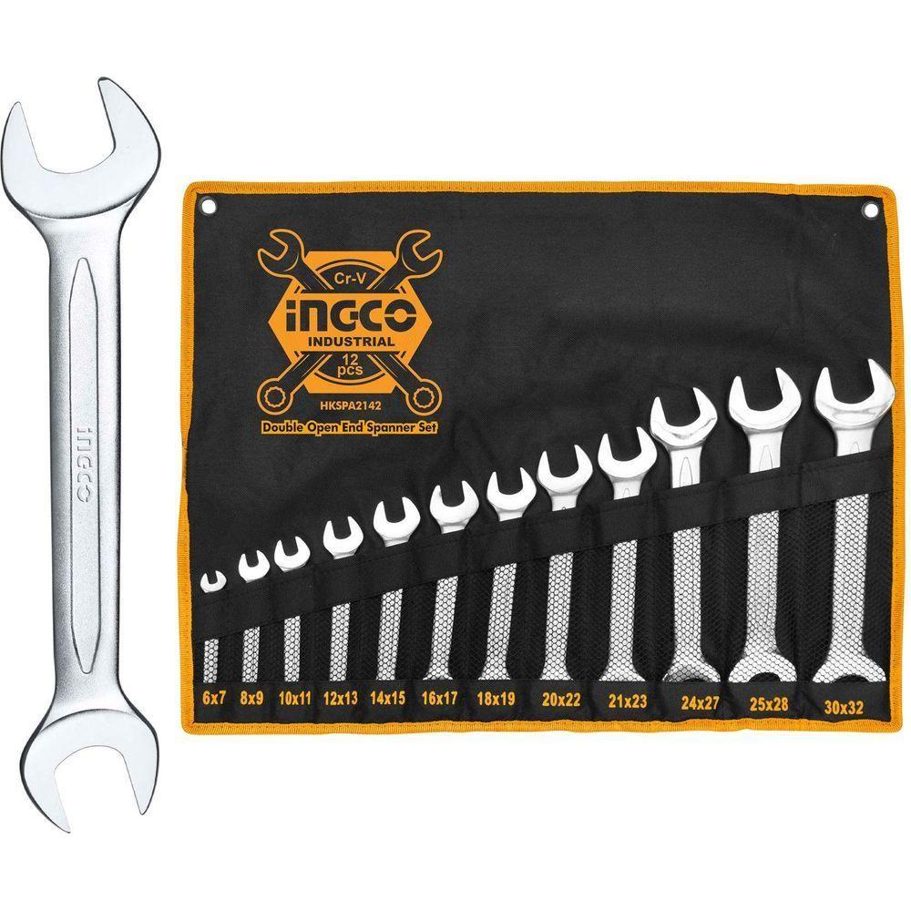 Ingco Double Open End Spanner / Open Wrench Set Secondary image