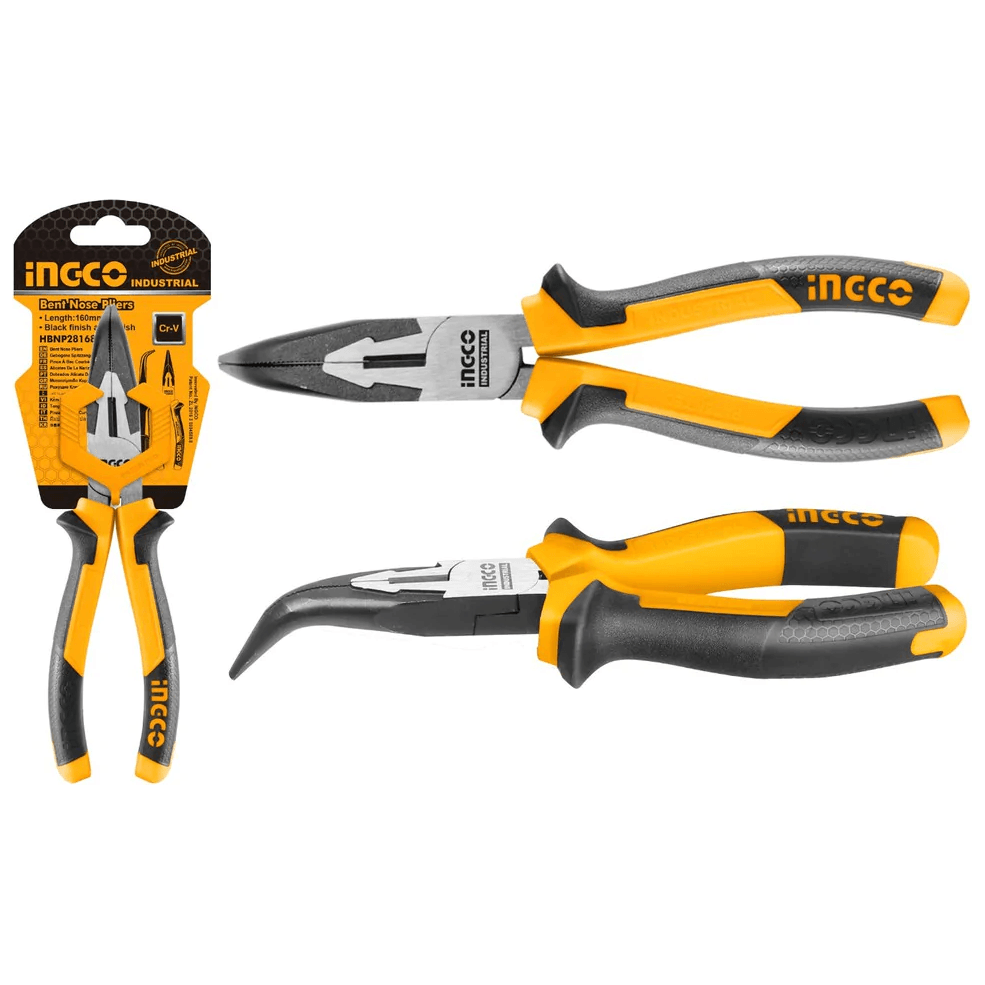 Ingco HBNP28168 Bent Nose Pliers 6" - KHM Megatools Corp. Main image