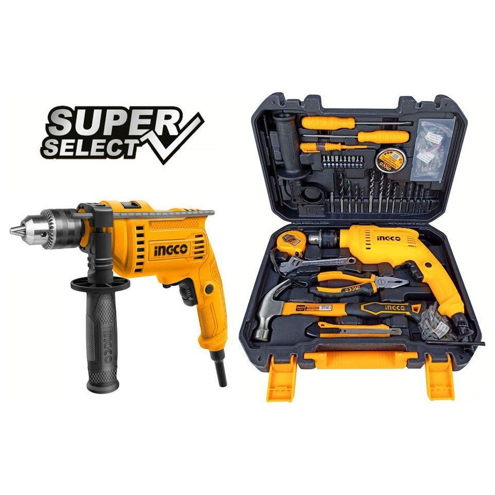 Ingco HKTHP11151 Impact Drill with 115 PCS Tool Set 680W (SS) - KHM Megatools Corp.