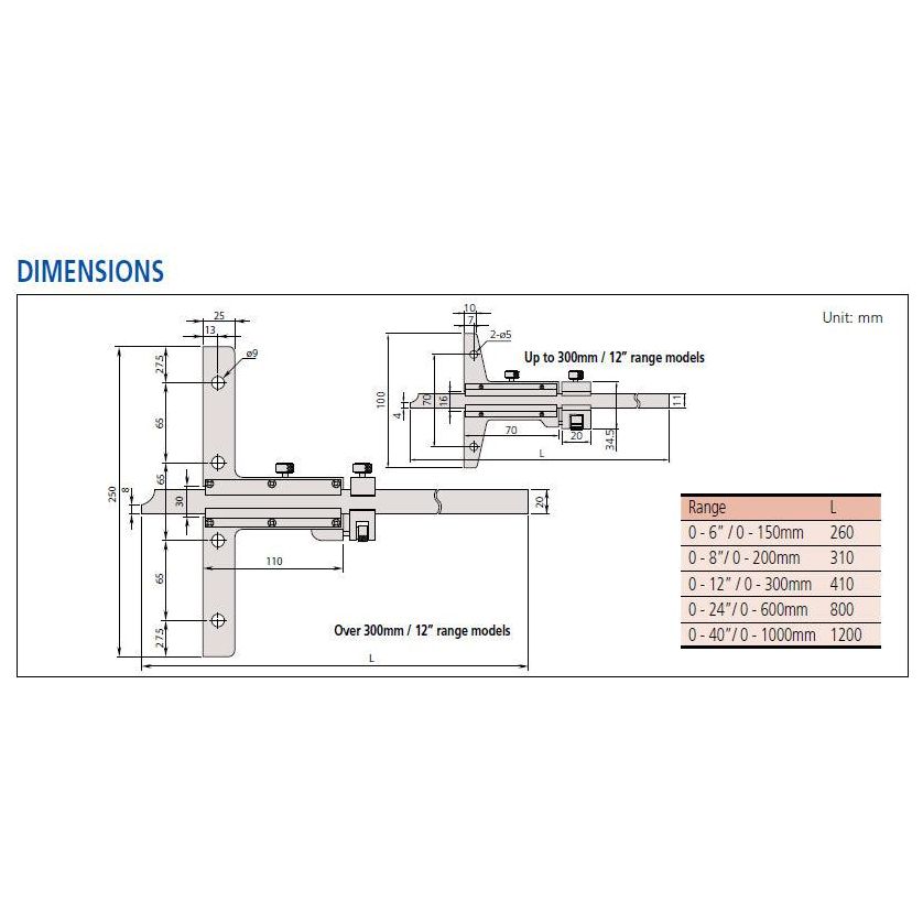 Mitutoyo 527-201 Vernier Depth Gauge (VDS15DC) 150mm Secondary image