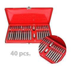 TBS-11026 40 pcs. Hexagonal Screw Bit Set (Long & Short with Socket) | Generic by KHM Megatools Corp.