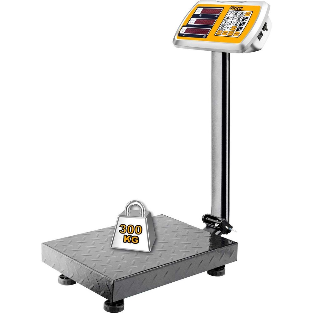 Ingco HESA33003 Electronic Weighing Scale 300kg - KHM Megatools Corp.