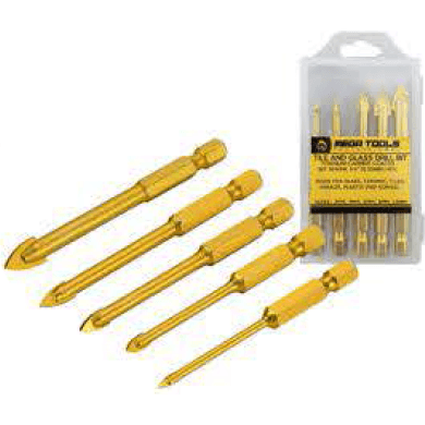 Megatools Tile & Glass Drill Bit Set - KHM Megatools Corp. Main image