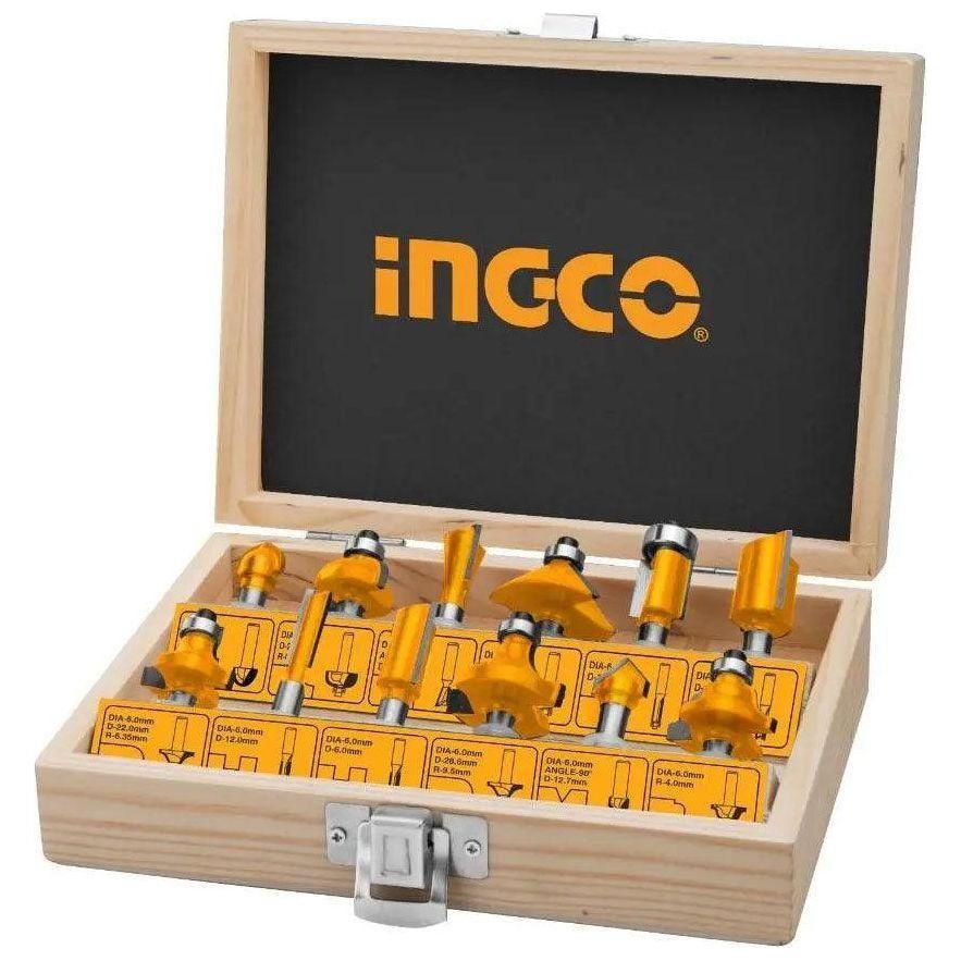 Ingco AKRT12121 12pcs Router Bit Set 1/2" - KHM Megatools Corp. Main image