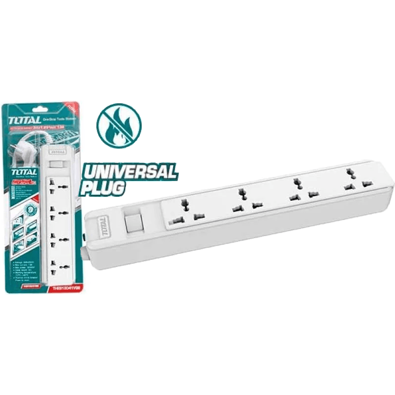Total THES23042V 4-Way Extension Outlet Cord Set | Total by KHM Megatools Corp. Main image