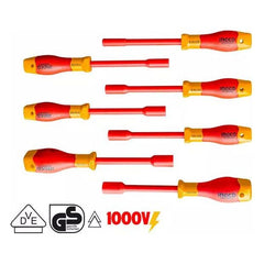 Ingco HKISD0701 7pcs Insulated Nut Screwdriver Set 1000V - KHM Megatools Corp.