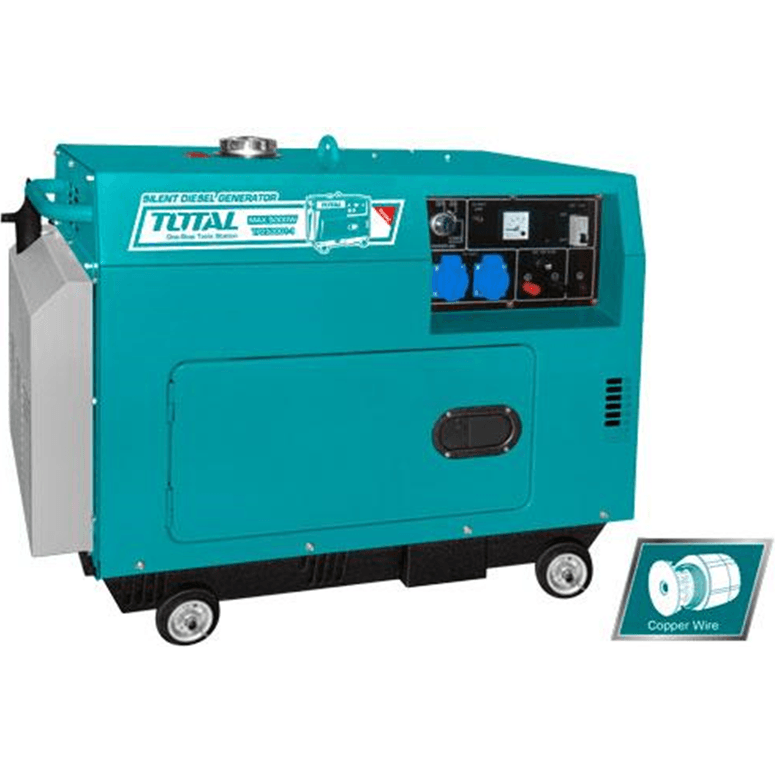 Total TP2600015P Silent Diesel Generator 9HP 6 KVA - KHM Megatools Corp. Main image
