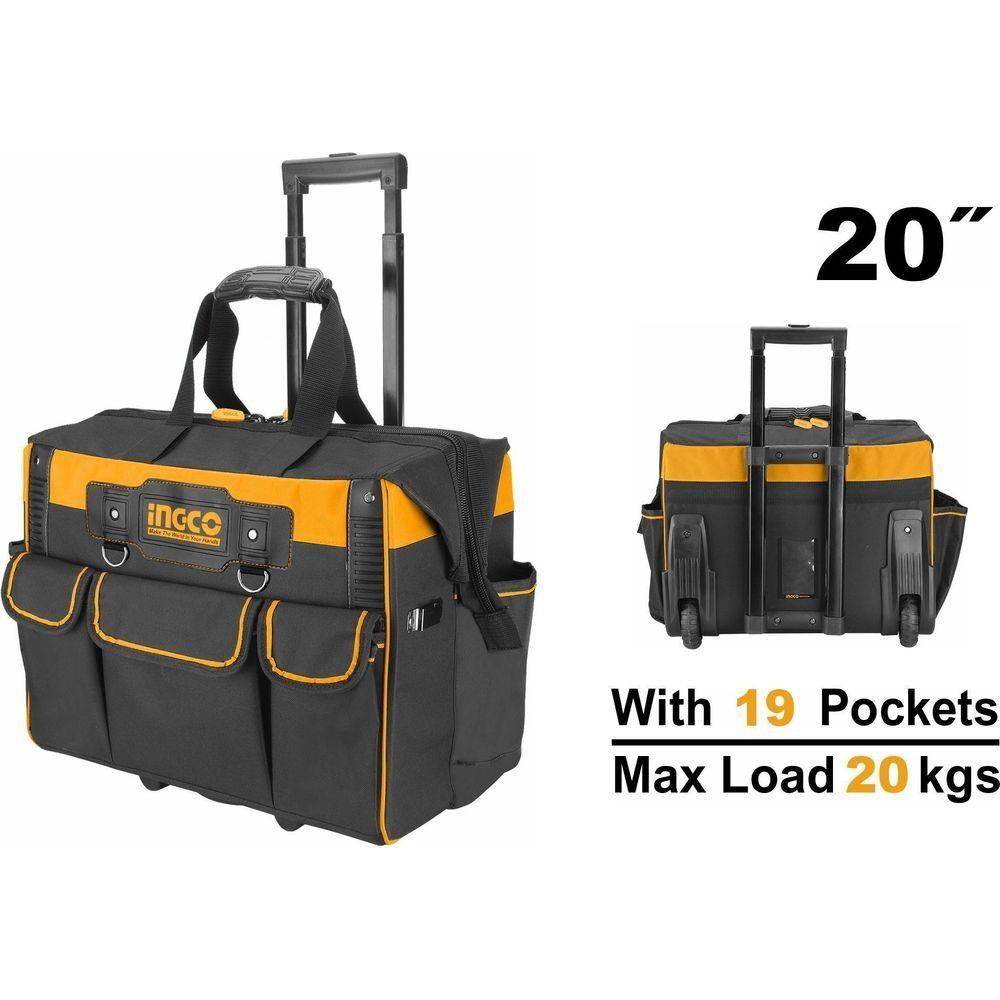 Ingco HRRTB2002 Rolling Rigid Tool Bag 20" - KHM Megatools Corp. Main image