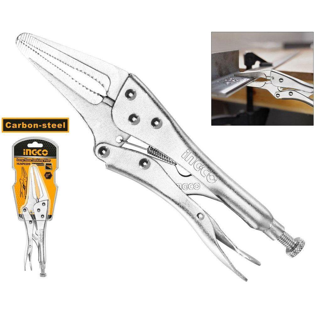 Ingco HLNP0209 Long Nose Locking Plier Vise Grip 9" - KHM Megatools Corp. Main image