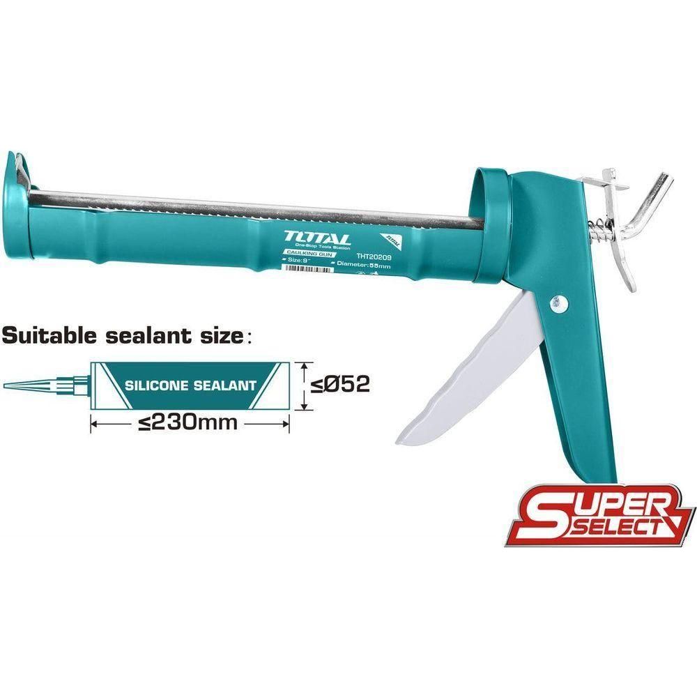 Total THT20209 Caulking Gun 9" | Total by KHM Megatools Corp. Main image