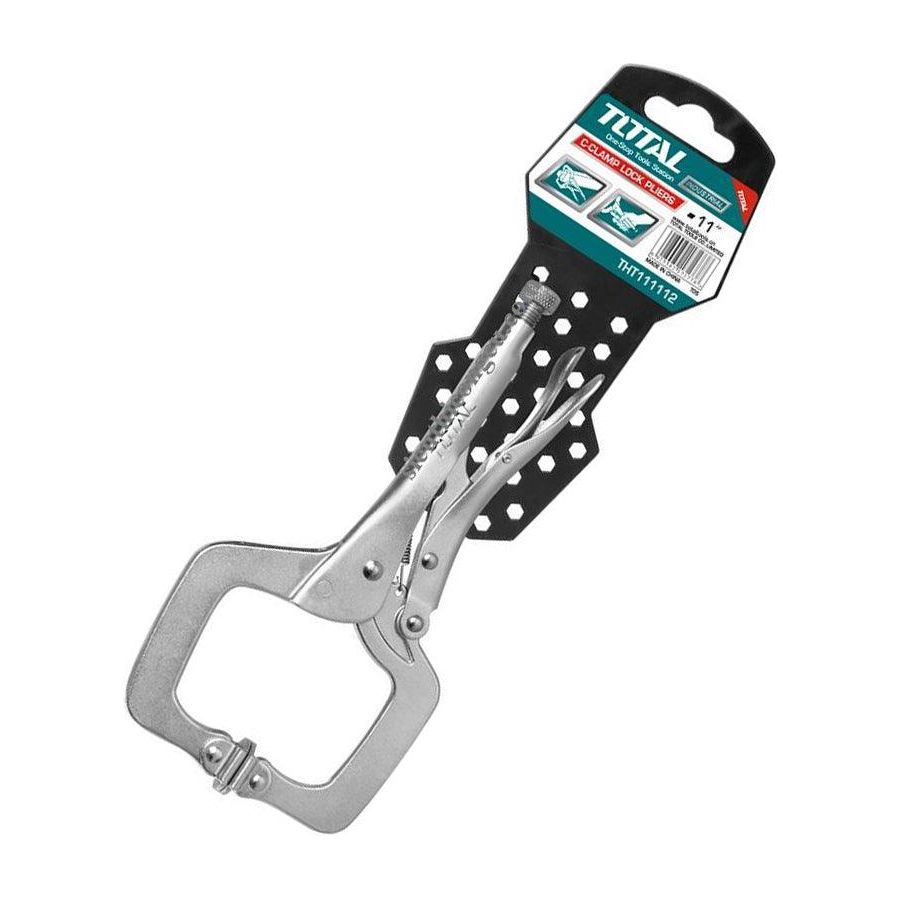 Total THT111112 Vise Grip C-Clamp Lock Wrench Plier 11" | Total by KHM Megatools Corp. Main image