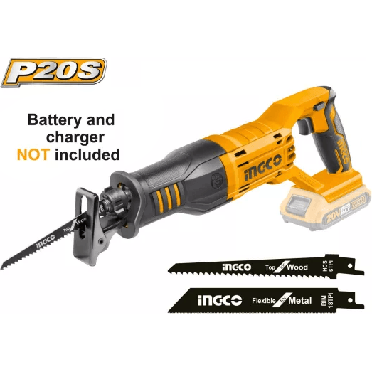 Ingco CRSLI1151 20V Cordless Reciprocating Saw (Bare) - KHM Megatools Corp. Main image