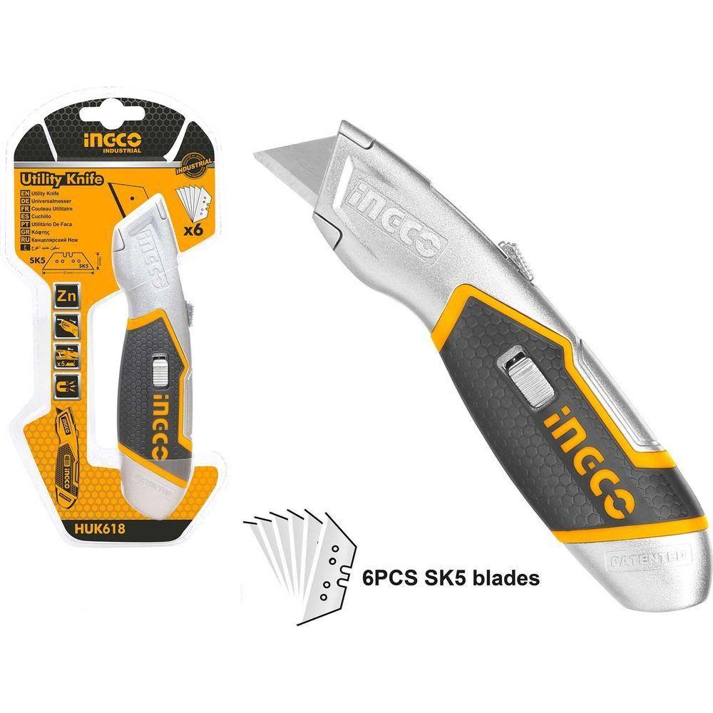 Ingco HUK618 Utility Cutter Knife - KHM Megatools Corp. Main image