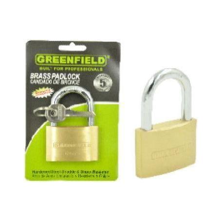 Greenfield Brass Padlock Short Shackle - KHM Megatools Corp. Main image