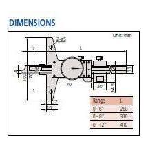 Mitutoyo 527-301-50 [DVD15] Dial Depth Gauge Series 150mm Secondary image