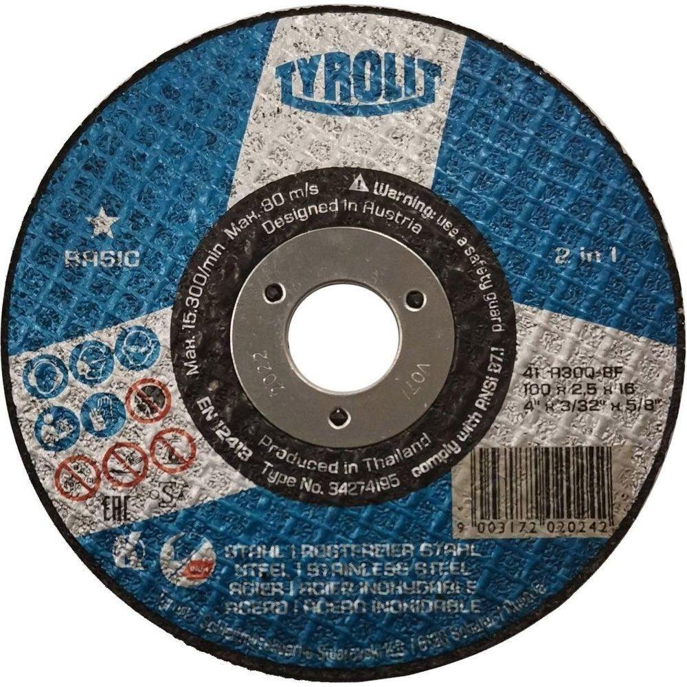 Tyrolit Depressed Center Wheel Grinding Disc [Basic] | Tyrolit by KHM Megatools Corp. Main image