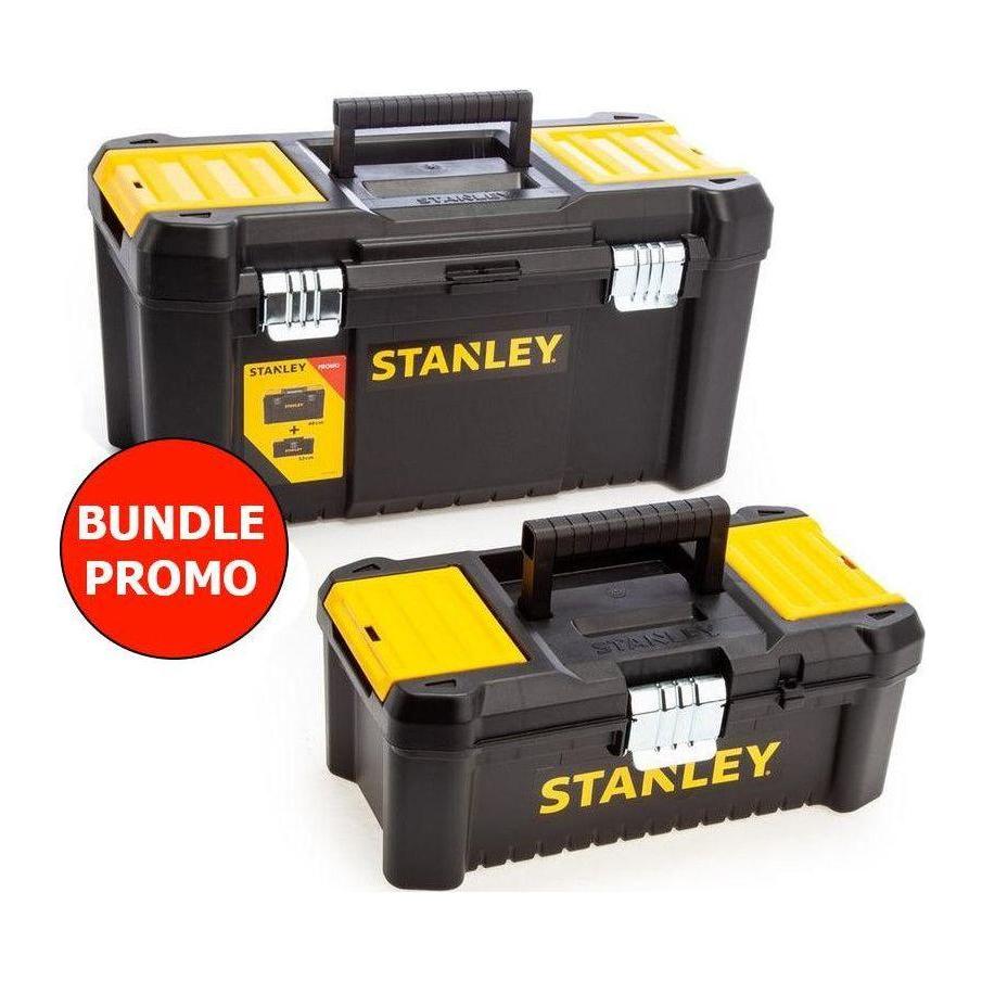 Stanley 75-772 Metal Latch Plastic Tool Box 19" +12.5 Bundle (Essential) - KHM Megatools Corp. Main image