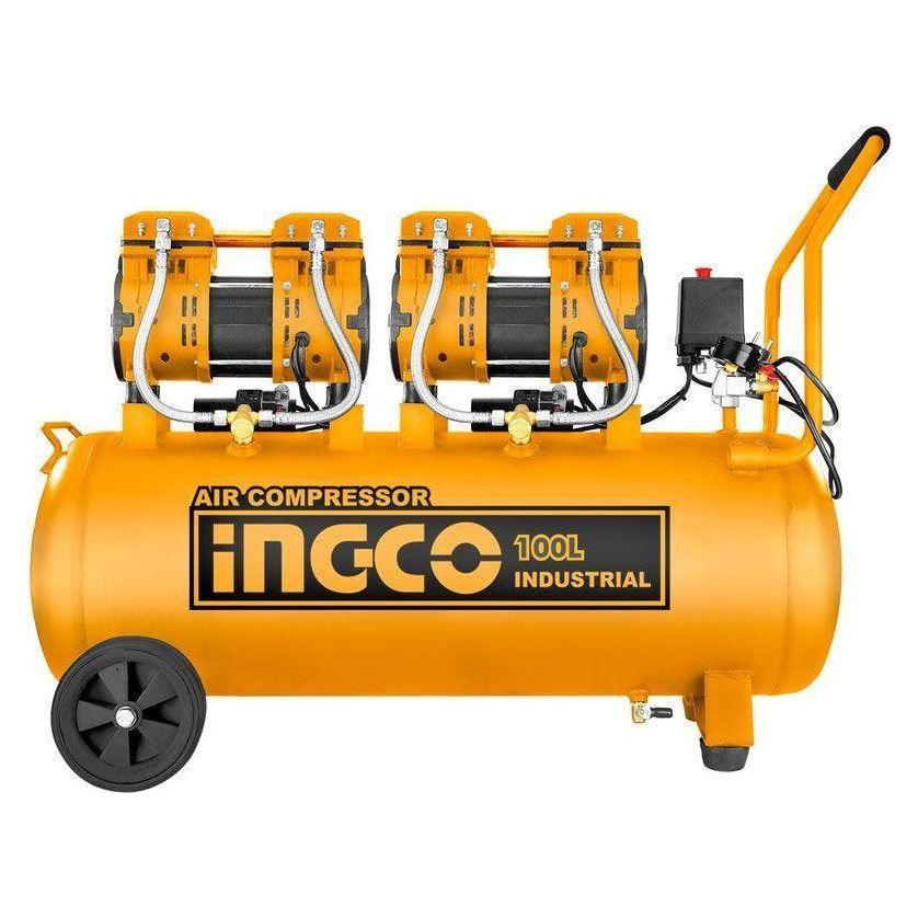 Ingco ACS2241001P Air Compressor Oilless X2 1500W 4HP 100L - KHM Megatools Corp. Main image