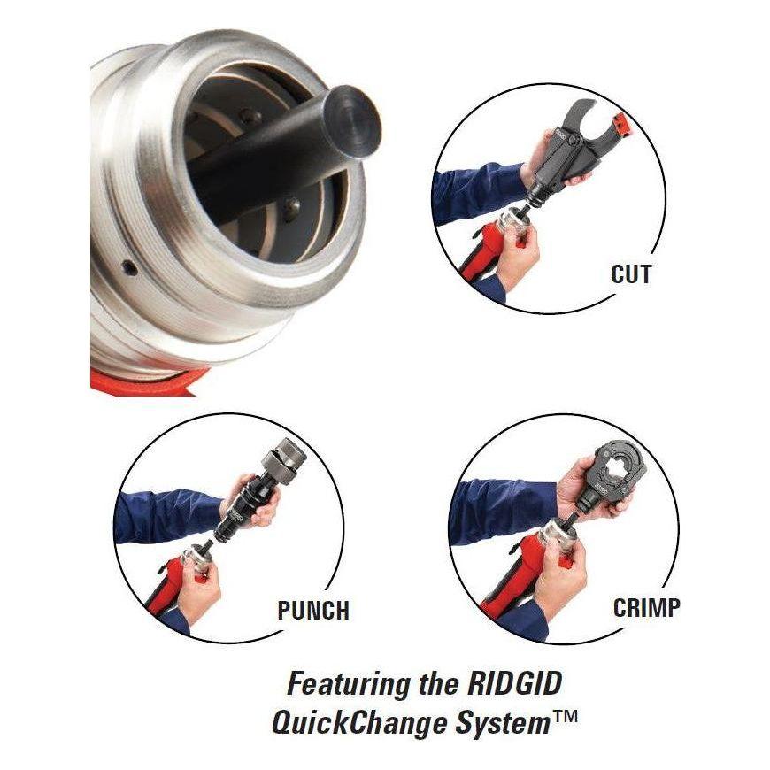 Ridgid RE 60 18V Cordless Hydraulic 3-in-1 Electrical Tool (Punch, Crimp, Cut) Secondary image