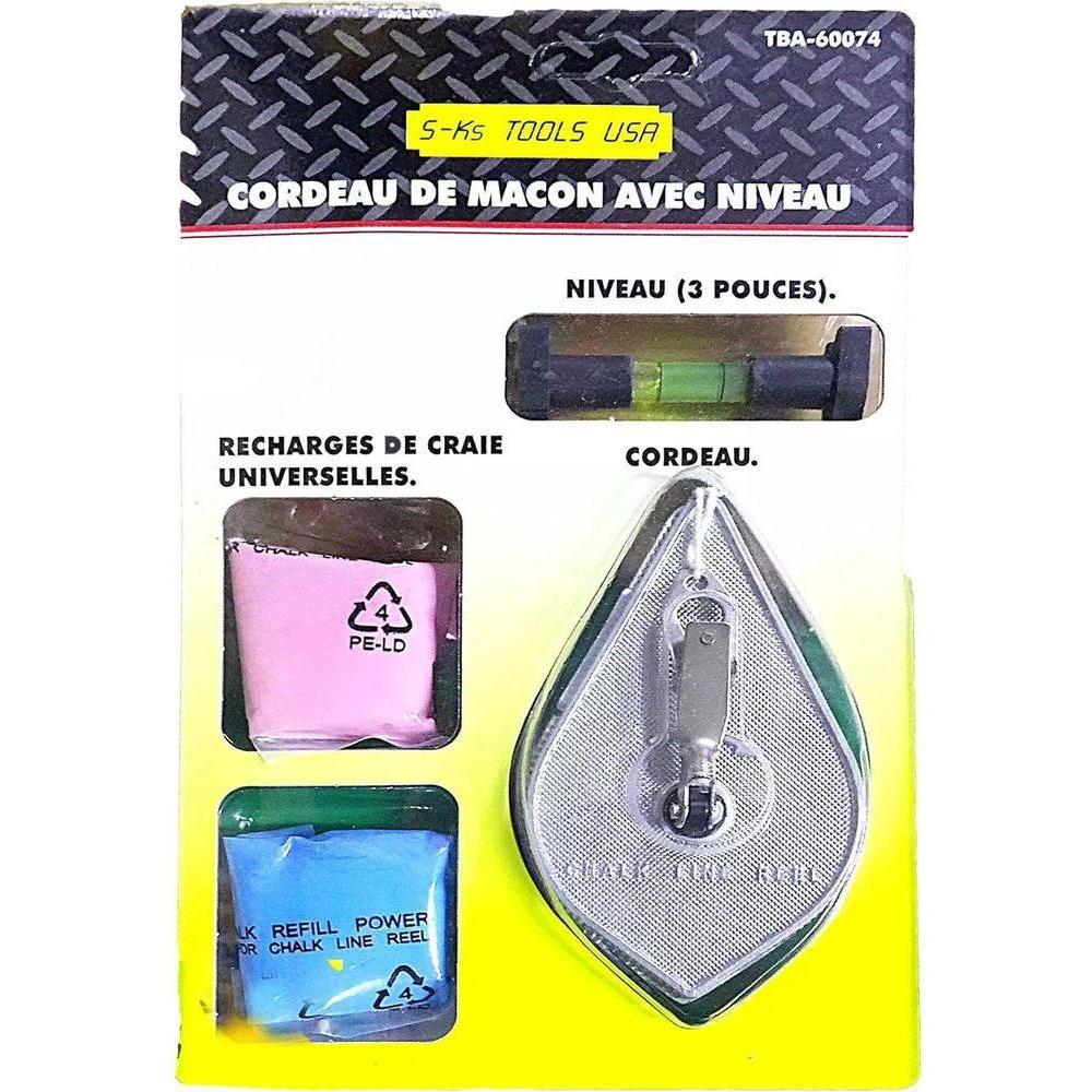 S-Ks Tools Chalk and Line Level Set | SKS by KHM Megatools Corp. Main image