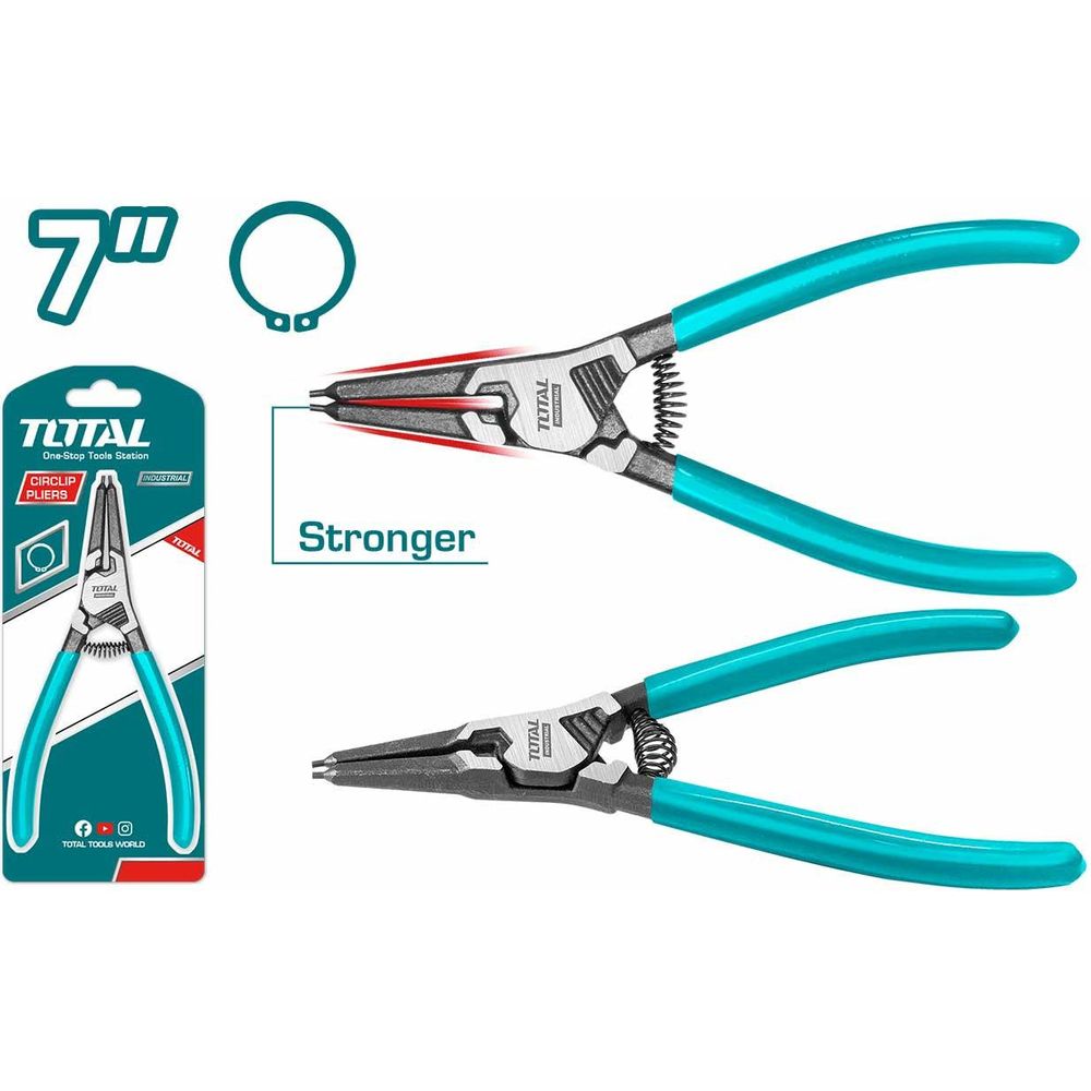 Total THTJ21801 Circlip Pliers 7" Straight External - KHM Megatools Corp.