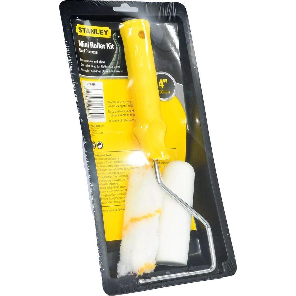 Stanley 29-480 Mini Paint Roller Kit with Tray 4" | Stanley by KHM Megatools Corp.