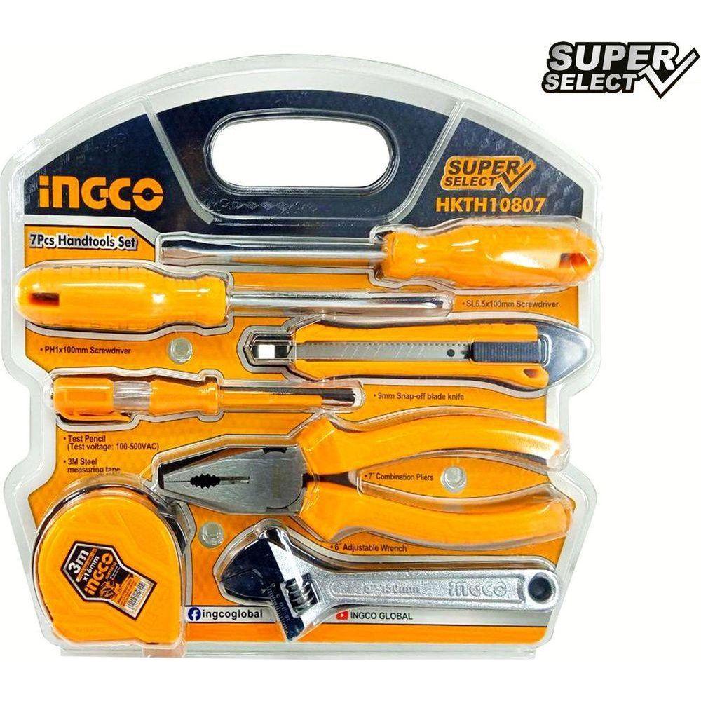 Ingco HKTH10807 7pcs Hand Tools Set (SS) - KHM Megatools Corp. Main image