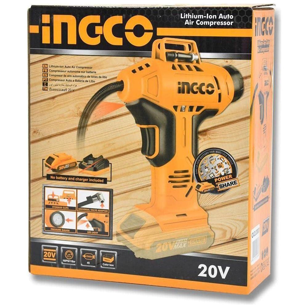 Ingco CACLI1201 20V Cordless Inflator (Bare) - KHM Megatools Corp. Main image