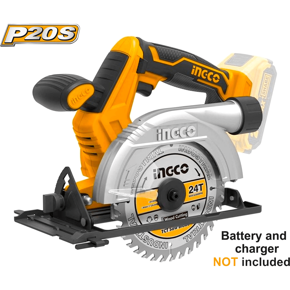 Ingco CSLI1401 20V Cordless Circular Saw 6" (Bare) - KHM Megatools Corp. Main image