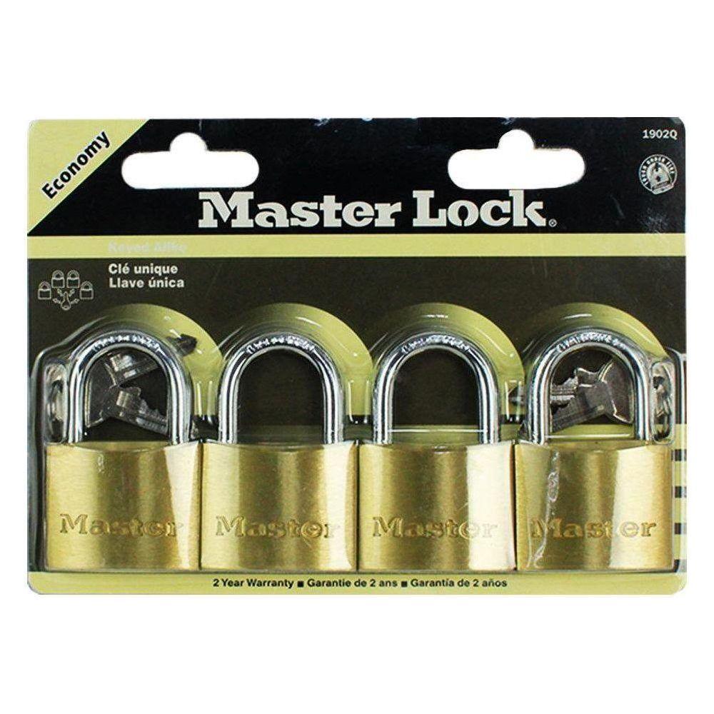 MasterLock ECO Solid Brass Padlock 4pcs [Key Alike] | Masterlock by KHM Megatools Corp. Main image